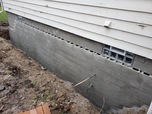 new concrete foundation repair install